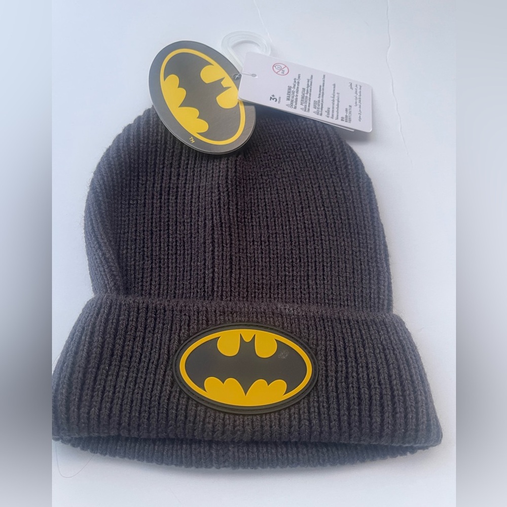 Batman kids beanie knit winter hat
